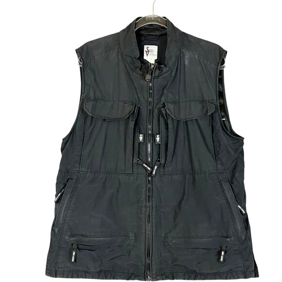 RARE Vtg SCOTTeVEST VERSION Travel Vest Multi Pocket Black
